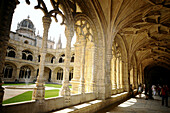 Cloister in Monasteiro dos Jeronimos, Belem, Lisbon, Portugal