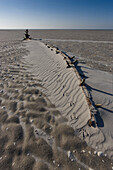 Ripples of sand in the wadden sea, Juist, North Sea coast, Wadden Sea National Park, Lower Saxony, Germany