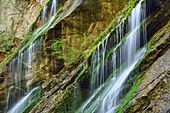 Waterfall, Wimbachklamm, National Park Berchtesgaden, Berchtesgaden, Berchtesgaden range, Upper Bavaria, Bavaria, Germany