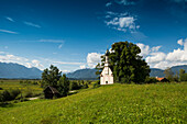 Ramsachkircherl oder Kirche St. Georg, Murnauer Moos, Murnau, Oberbayern, Bayern, Deutschland