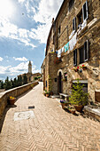 Pienza, Val d'Orcia, Provinz Siena, Toskana, Italien, UNESCO Welterbe