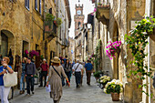 Pienza, Val d'Orcia, Provinz Siena, Toskana, Italien, UNESCO Welterbe