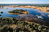 Flug-Safari, Okavango-Delta, Botswana, Afrika