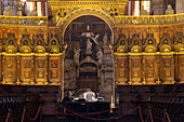 Santa Maria Gloriosa dei Frari, altar, interior, gothic, Frari Church, San Polo, Venice, Italy