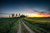 landscape near Pienza, Val d`Orcia, province of Siena, Tuscany, Italy, UNESCO World Heritage