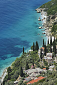 Greece, Chalkidiki, Mount Athos, World Heritage site, Nea Skiti monastic settlement.