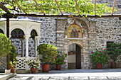 Greece, Chalkidiki, Mount Athos peninsula, World Heritage Site, Grigoriou monastery.