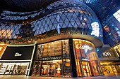 ION Orchard shopping mall at night, Orchad Road, Singapore.