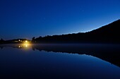 Crawford Notch State Park - Big Dipper from Saco Lake at night in the White Mountains, New Hampshire USA during the summer months.