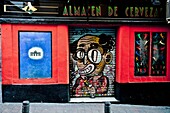 Pub in Chueca district, Madrid, Spain.