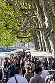 Street market, Vieux Lyon, , Rhone Alps, France, Europe