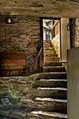 Stone stairs, Ephrata Cloister, Pennsylvania, USA