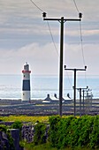 Lighthouse on Inis Oirr, Arran Islands, County Galway, Ireland