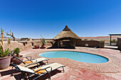 Pool, Kulala Desert Lodge, Namib Desert, Namibia, Africa,.