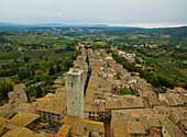 Aerial View Of San Gimignano, Italy