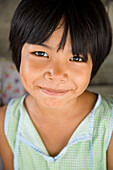 Smiling Young Local Girl. Bangkok, Thailand