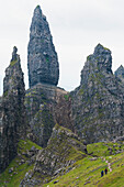 'Strange rocky outcrops of 'The Sanctuary' including the Old Man of Storr, Trotternish; Isle of Skye, Scotland'