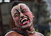 Midget in a Barong dance performance in Batubulan, Bali, Indonesia