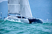 The MC60 at the start of the Audi Hong Kong to Vietnam Race 2013. The MC60 Catamaran is a semi custom high performance luxury catamaran that will set new standards of speed, luxury and elegance.