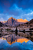 Picture Peak reflected in lake at sunrise