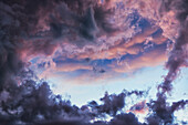'Storm clouds at sunset; Bolivia'