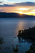 Lake Toba at sunset, North Sumatra, Indonesia
