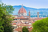 View of city center of Florence (Firenze), UNESCO World Heritage Site, Tuscany, Italy, Europe