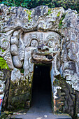 Entrance gate to the Goa Gajah temple complex, Bali, Indonesia, Southeast Asia, Asia