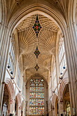 Bath Abbey interior, Bath, UNESCO World Heritage Site, Avon and Somerset, England, United Kingdom, Europe