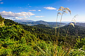 View over mountains of Karamea, West Coast, South Island, New Zealand, Pacific