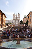 Spanish Steps and Trinita dei Monti, Rome Lazio Italy, Europe