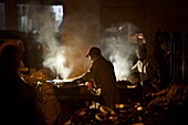 Tradesmen in the Souk in the evening, Rabat, Marocco