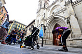 At the Cathedral, Bilbao, Basque country, North-Spain, Spain