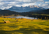 Lake Geroldsee, Karwendel, Upper Bavaria, Bavaria, Germany