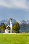 Church of St. Coloman, Fuessen, Allgaeu, Upper Bavaria, Bavaria, Germany