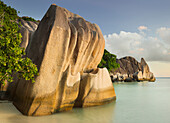 Granite rocks on Anse Source d'Argent, La Digue Island, Seychelles