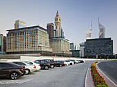 Al Sa'ada Street and Emirates Towers, Dubai, Unites Arab Emirates, UAE