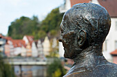 Hermann Hesse sculpture, Calw, Black Forest, Baden-Wuerttemberg, Germany