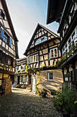 Engel alley with timber frame houses, Gengenbach, Black Forest, Baden-Wuertemberg, Germany
