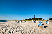 Strand und Leuchtturm, Hörnum, Sylt, Nordfriesland, Schleswig-Holstein, Deutschland