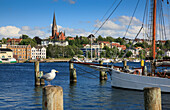 Harbour in Flensburg, Baltic Sea Coast, Schleswig Holstein, Germany