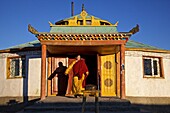 Mönch im Kloster Amarbuyant, Mongolei
