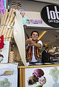 Turkey, Istambul City, Grand Bazar, Turkish Ice cream.