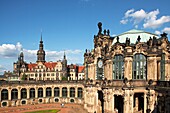 Zwinger Palace,courtyard,Dresden,Saxony,Germany