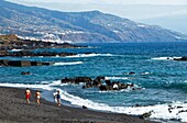 Ciudad Santa Cruz de la Palma desde playa de los Cancajos  Isla La Palma  Provincia Santa Cruz  Islas Canarias  España