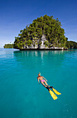 Schnorcheln in den Rock Islands, Mikronesien, Palau, Snorkeling Rock Islands, Micronesia, Palau