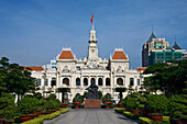 Saigon, Ho Chi Minh town, city, Vietnam, place, space, city hall, Ho Chi Minh, monument, communism, Asia, traveling, place of interest, landmark
