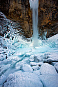 Leuenfall, Switzerland, canton Appenzell, Innerrhoden, Bach, waterfall, ice, , , , icicle, winter, cold, rock, cliff,