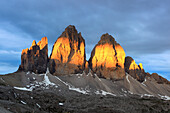 Drei Zinnen im Sommer, Dolomiten, Südtirol, Italien