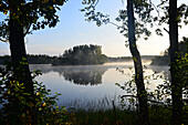 Sweden, Europe, smaland, markaryd, lake, storsjö, island, isle, autumn